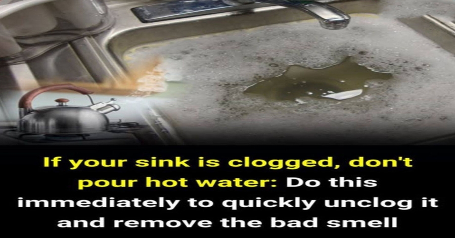 Do this immediately to quickly unclog and remove odors