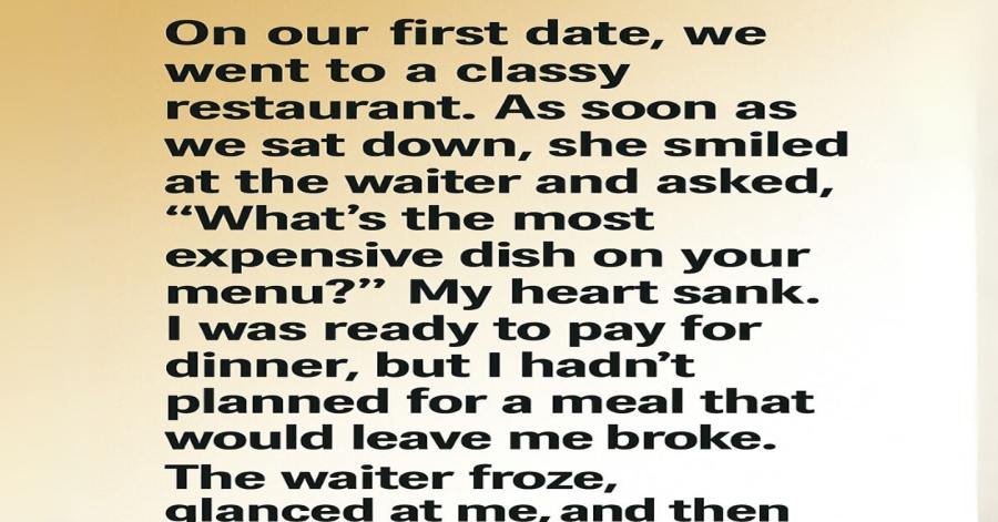She Asked the Waiter a Sh0cking Question on Our First Date