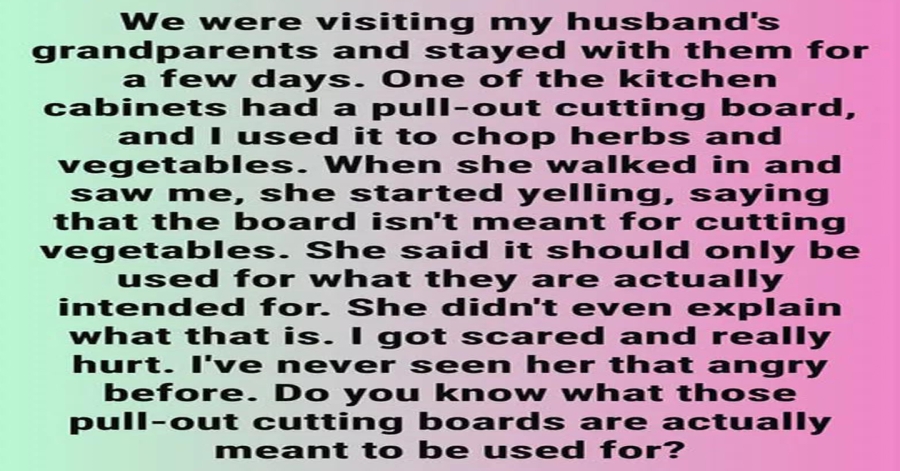 Did You Know? The Original Use of Your Kitchen’s Pull-Out Cutting Board