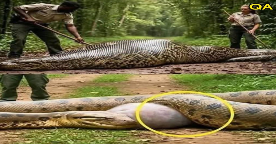 Park Rangers Rescue Anaconda After Shocking Discovery